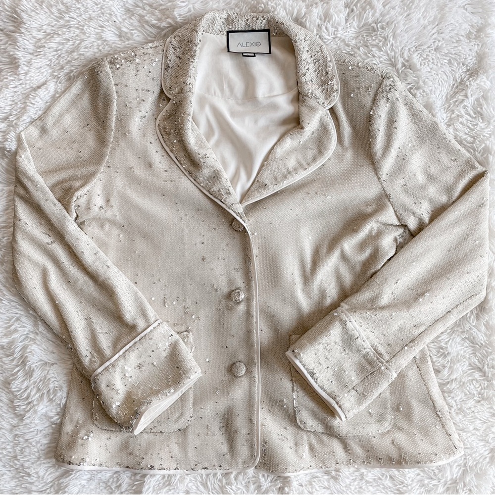Alexis | Ripley Sequined 3 Button Jacket, size Large - Picture 7 of 12